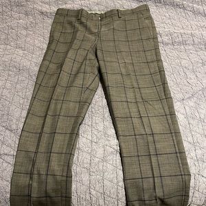 NWOT Murano Evan Extra Slim Fit Dress Pants Gray and Navy Plaid Size 32/30